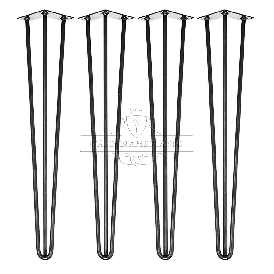 products gambe per tavolo in ferro slim nero