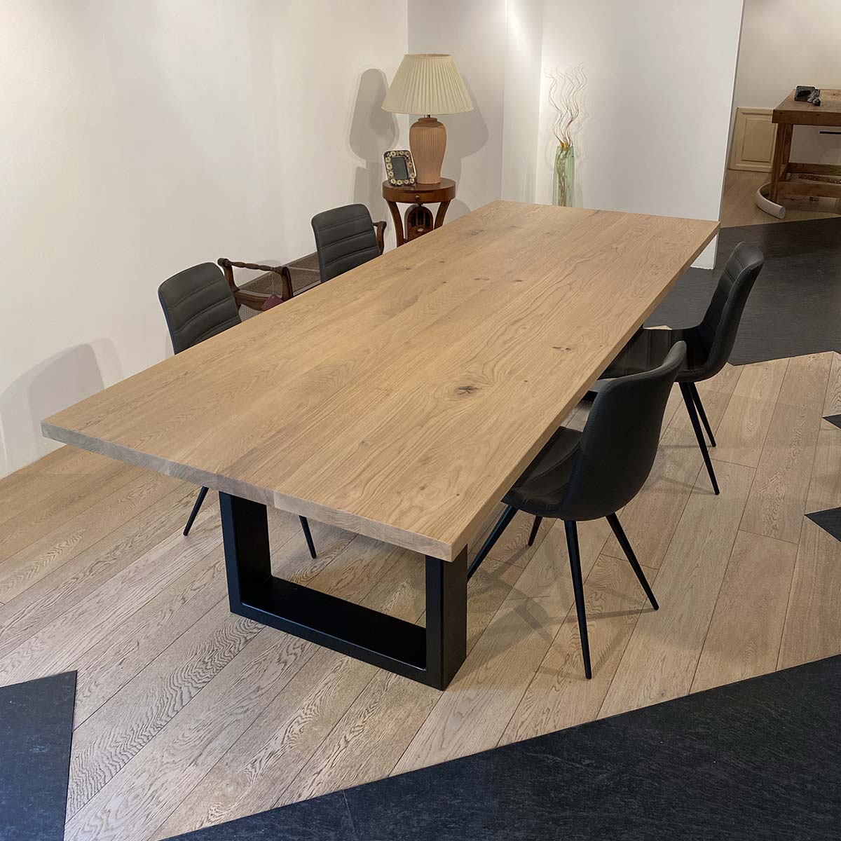 Tavolo riunioni in legno massello di rovere artigianale modello Impero - immagine 6