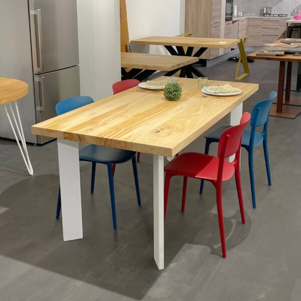 tavolo castagno christofer bianche