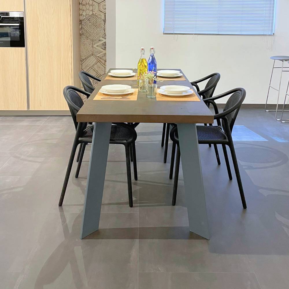 tavolo castagno jacob grigie noce