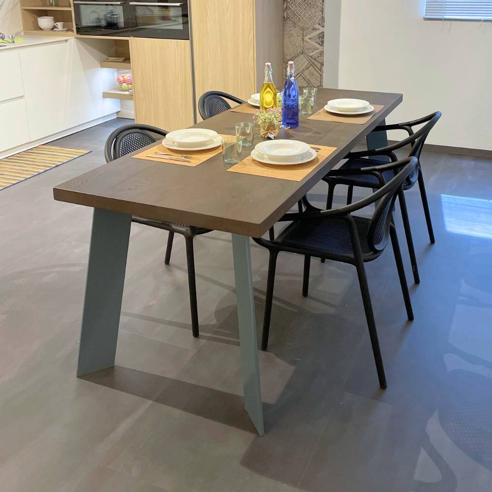 tavolo castagno jacob grigie noce