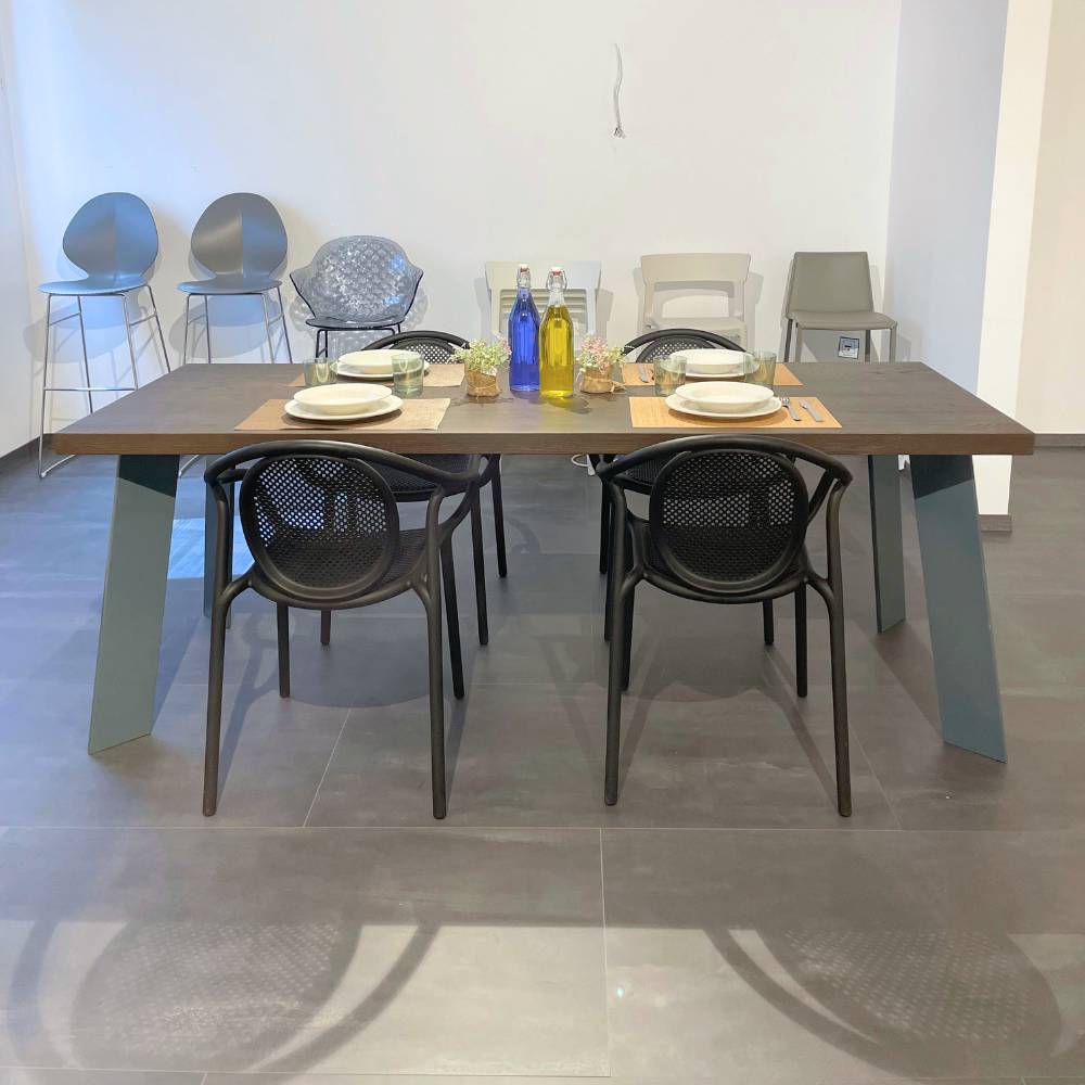 tavolo castagno jacob grigie noce