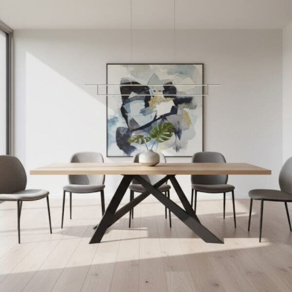 Tavolo legno massello di rovere - Metal